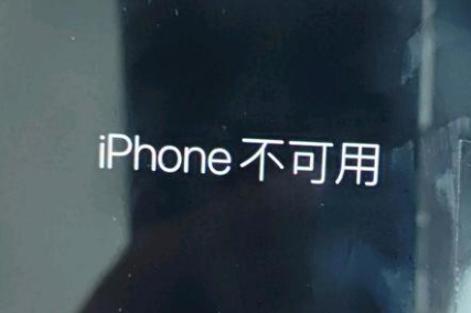 景谷苹果服务网点分享锁屏界面显示“iPhone 不可用”如何解决 