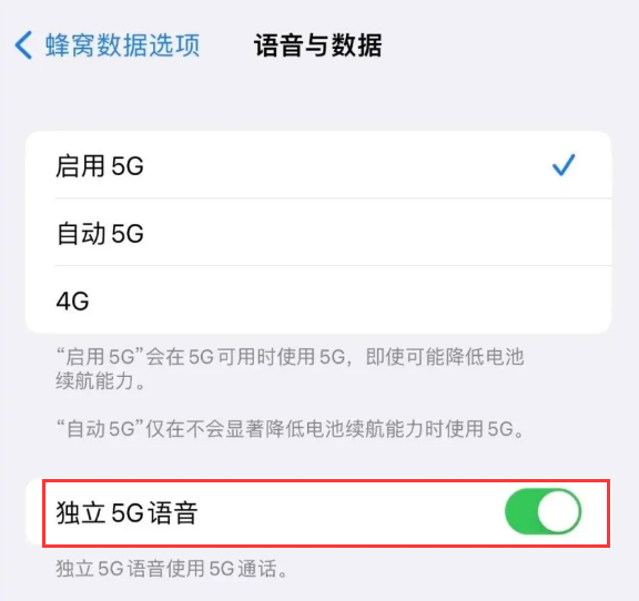 景谷苹果14维修分享iPhone 14 Pro如何开启VoNR 